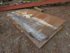 3 X FLAT STEEL SHEETS. THIS LOT IS SOLD UNDER THE AUCTIONEERS MARGIN SCHEME, THEREFORE NO VAT WIL