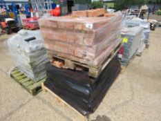 2 X PALLET OF RED BRICKS 215 X 70 X 100 APPROX.