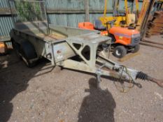 TWIN AXLED PLANT TRAILER, 8FT X 4FT APPROX.