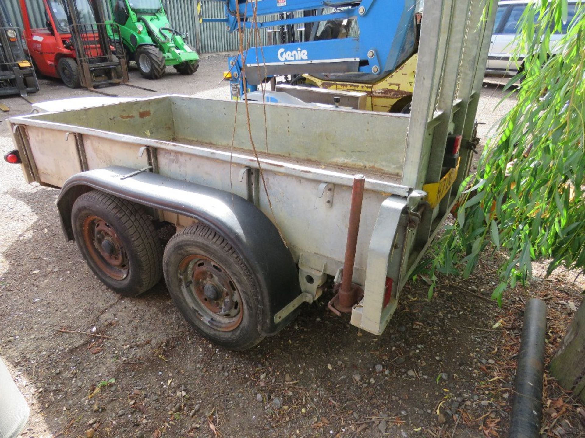 TWIN AXLED PLANT TRAILER, 8FT X 4FT APPROX. - Image 4 of 13