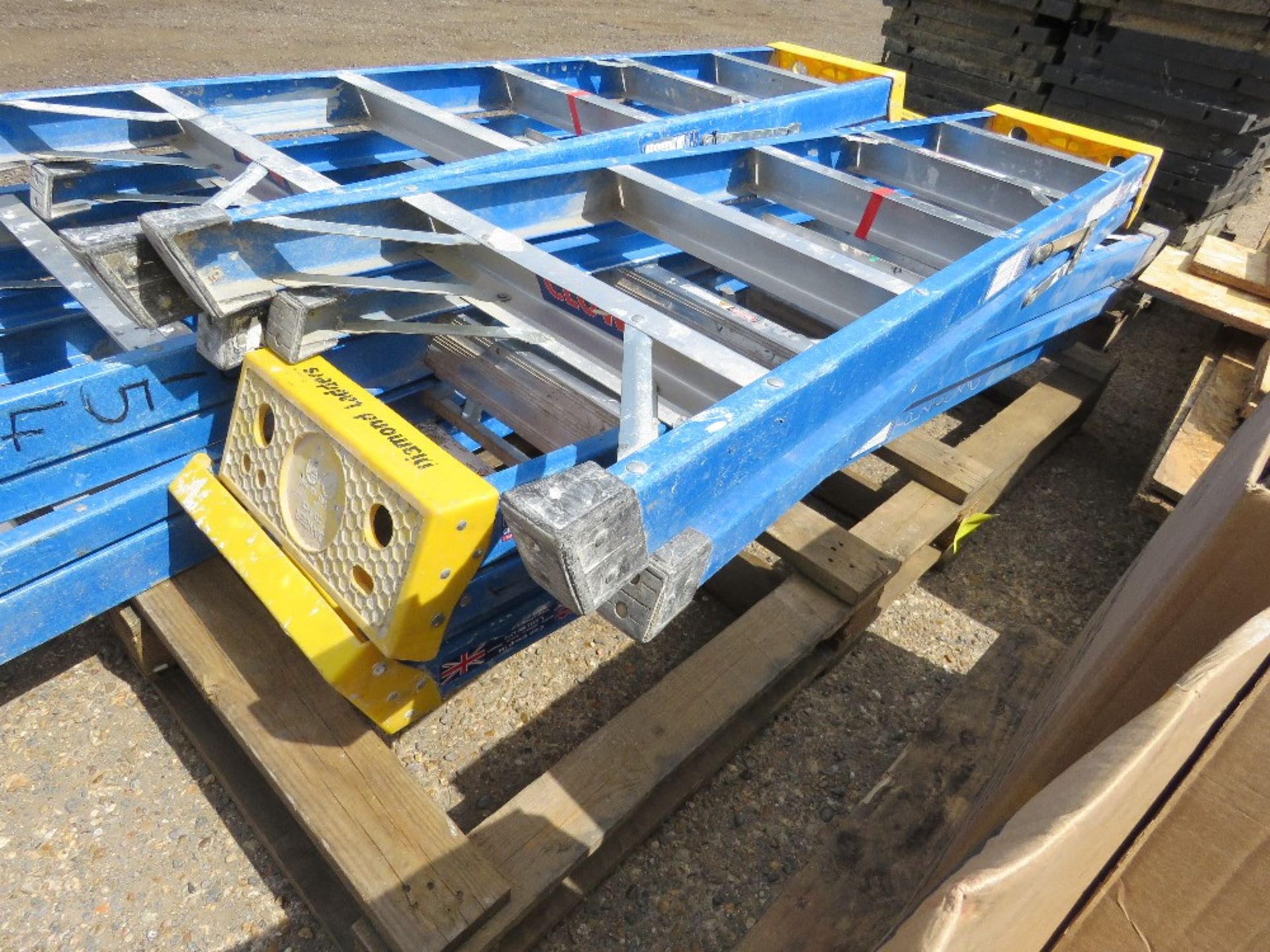 6 X SETS OF GRP STEP LADDERS. - Image 3 of 7