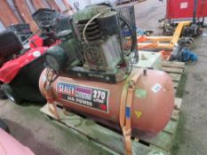 SEALEY LARGE SIZED 270 LITRE COMPRESSOR. THIS LOT IS SOLD UNDER THE AUCTIONEERS MARGIN SCHEME, TH