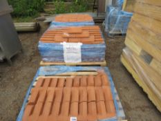 3 X PALLETS OF CONTEMPORARY STYLE PLINTH BRICK EDGES. THIS LOT IS SOLD UNDER THE AUCTIONEERS MARG