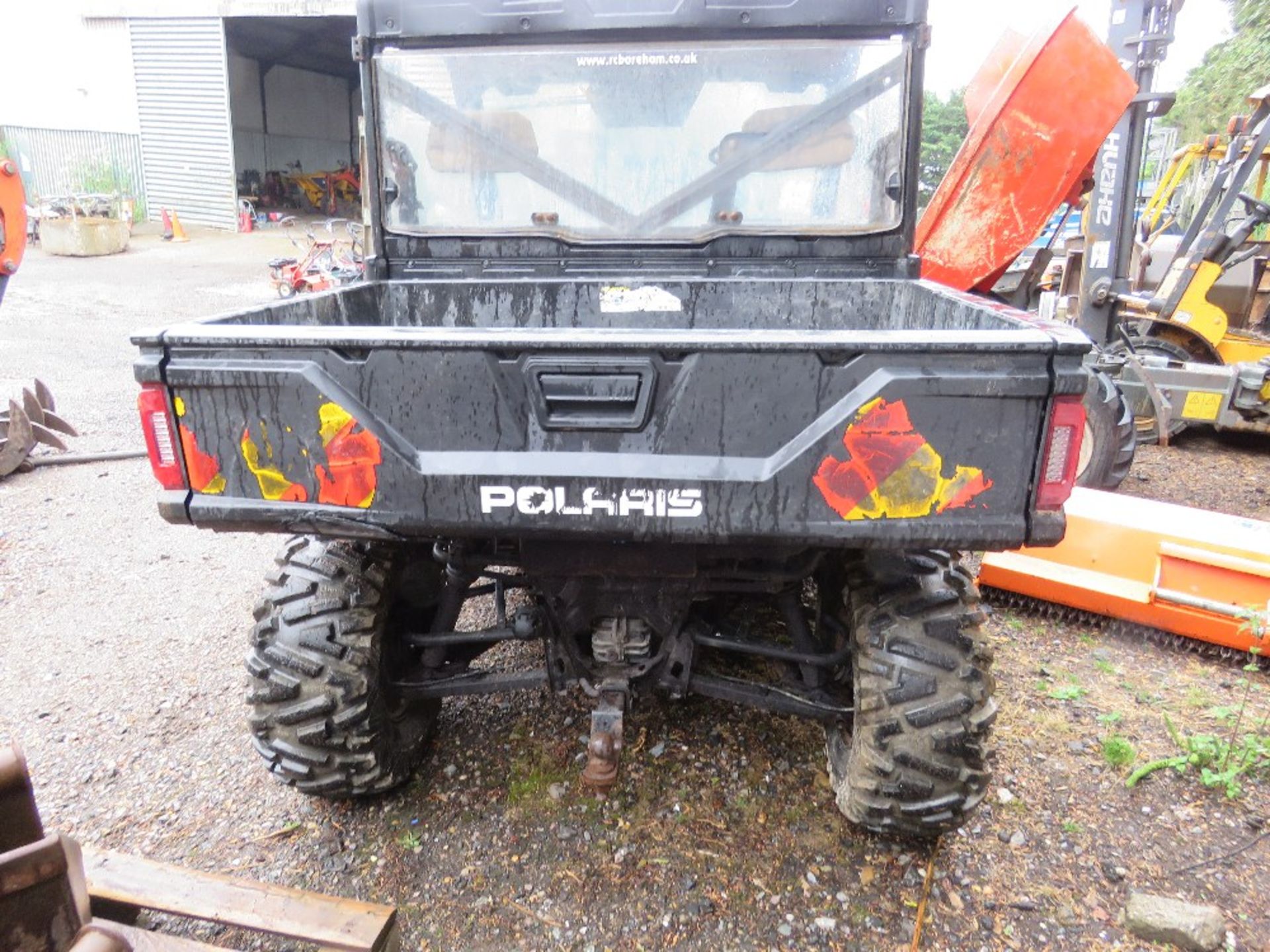 POLARIS RANGER DIESEL RTV BUGGY REG:EU68 EOY. FRONT AND REAR SCREENS AND ROOF. 2018 WITH V5. WHEN TE - Image 9 of 12