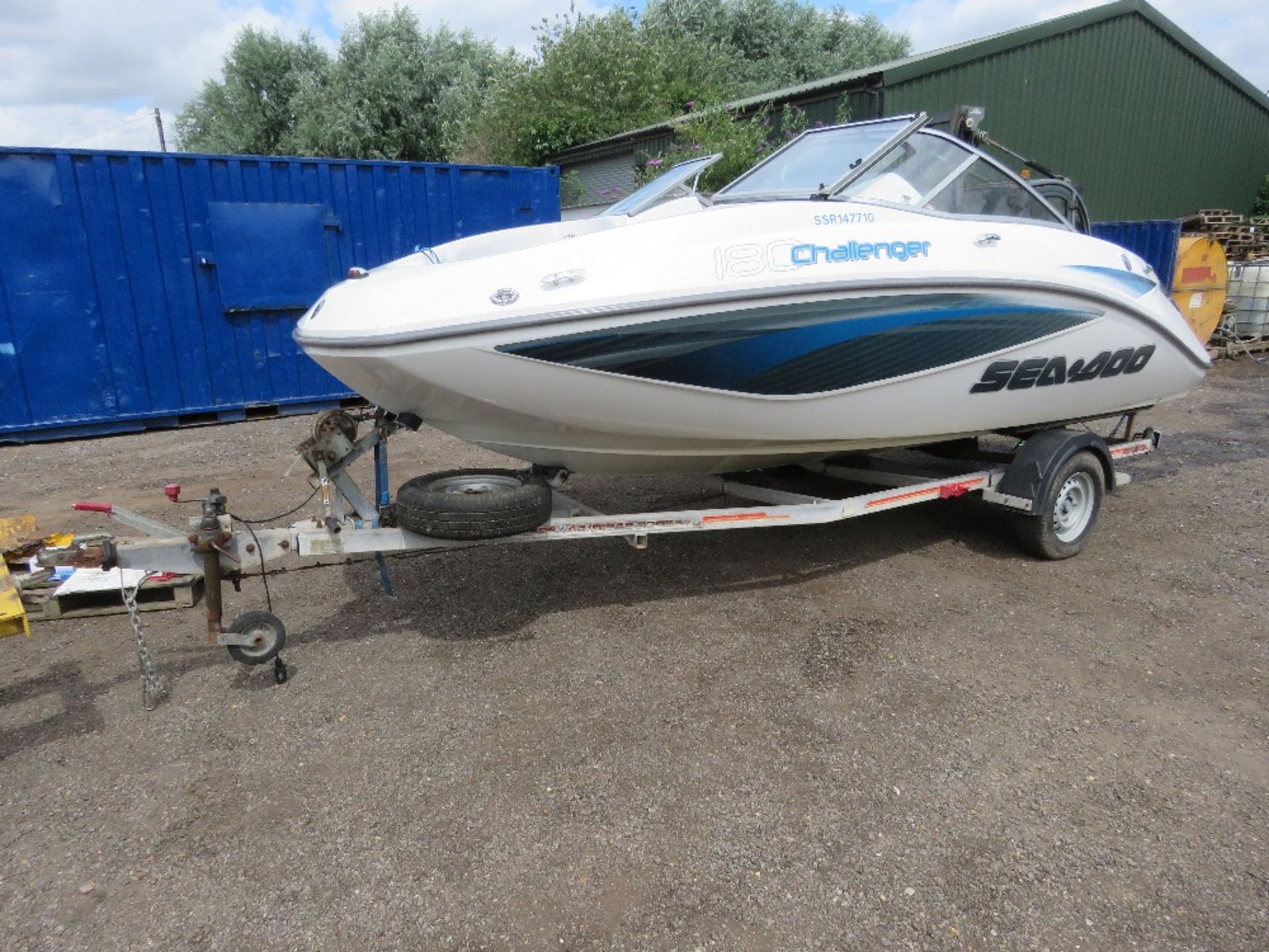 ON SALE!!!...SEADOO CHALLENGER 180 JET BOAT ON TRAILER. POWERED BY ROTAX 215HP 4-TEC ENGINE - Image 2 of 23