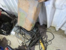 SMALL ARC WELDER WITH RODS AND VISOR. THIS LOT IS SOLD UNDER THE AUCTIONEERS MARGIN SCHEME, THERE