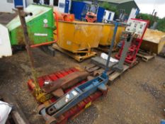 2 X HEAVY DUTY LARGE TROLLEY JACKS. THIS LOT IS SOLD UNDER THE AUCTIONEERS MARGIN SCHEME, THEREFO