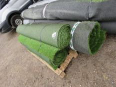 3NO ROLLS OF ASTRO TURF ARTIFICIAL GRASS: 1.6-2M WIDTH APPROX. THIS LOT IS SOLD UNDER THE AUCTION