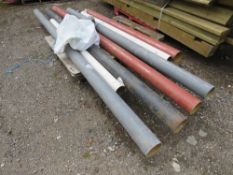 ASSORTED FIRE PROOFED PIPES PLUS FITTINGS. THIS LOT IS SOLD UNDER THE AUCTIONEERS MARGIN SCHEME,
