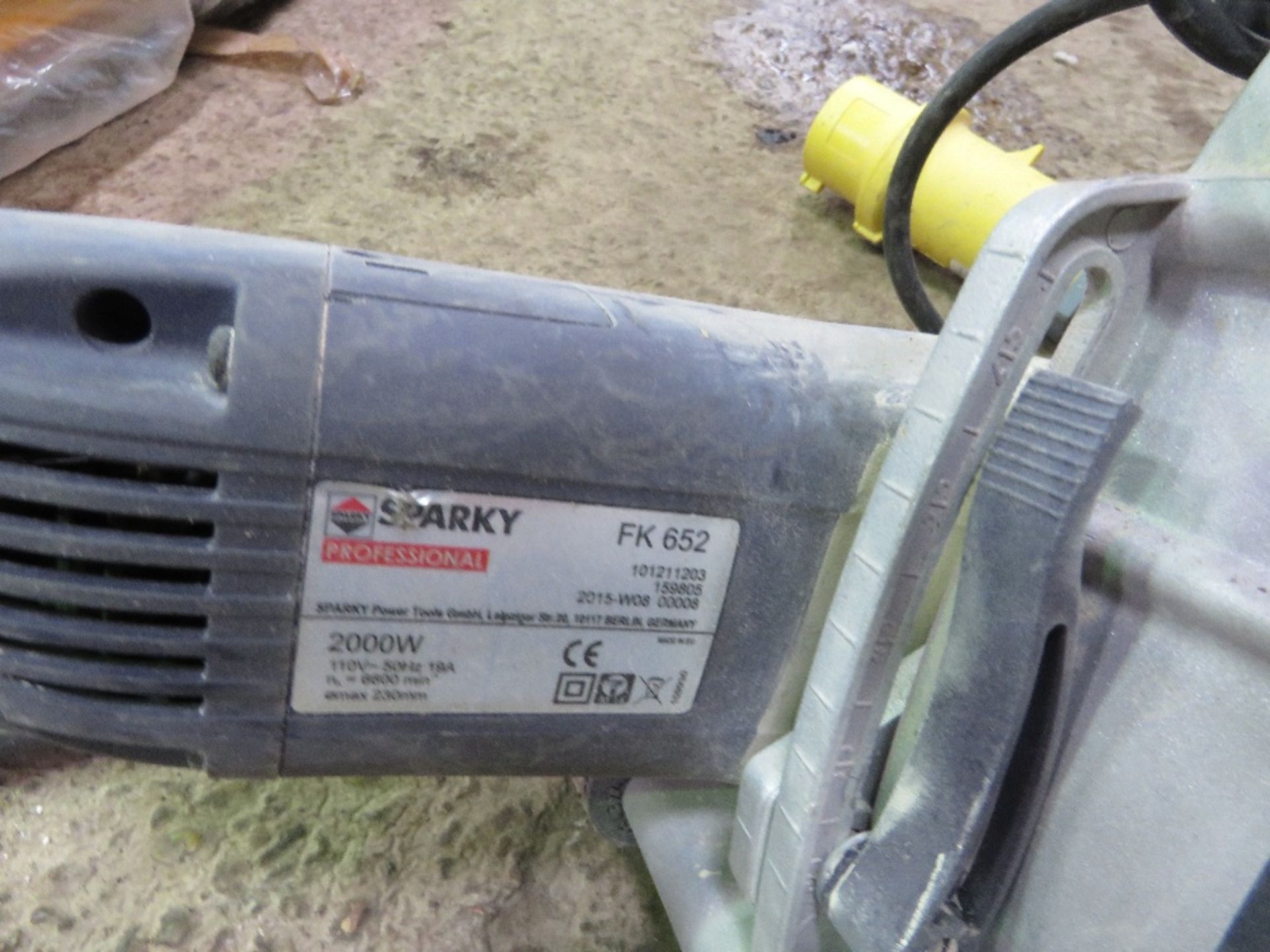 SPARKY HEAVY DUTY WALL SAW WITH A BLADE. - Image 3 of 3
