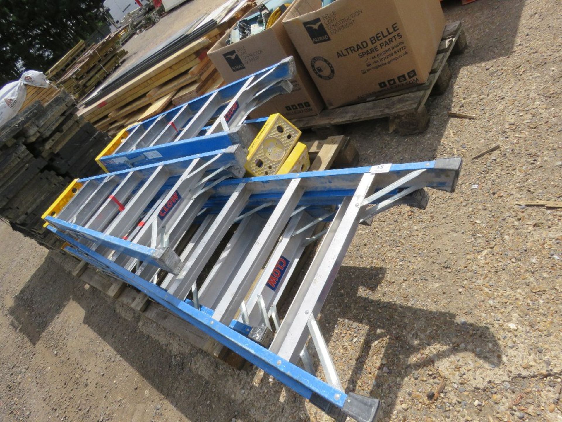 6 X SETS OF GRP STEP LADDERS.