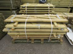 8 X ASSORTED WOODEN PEDESTRIAN GARDEN GATES.