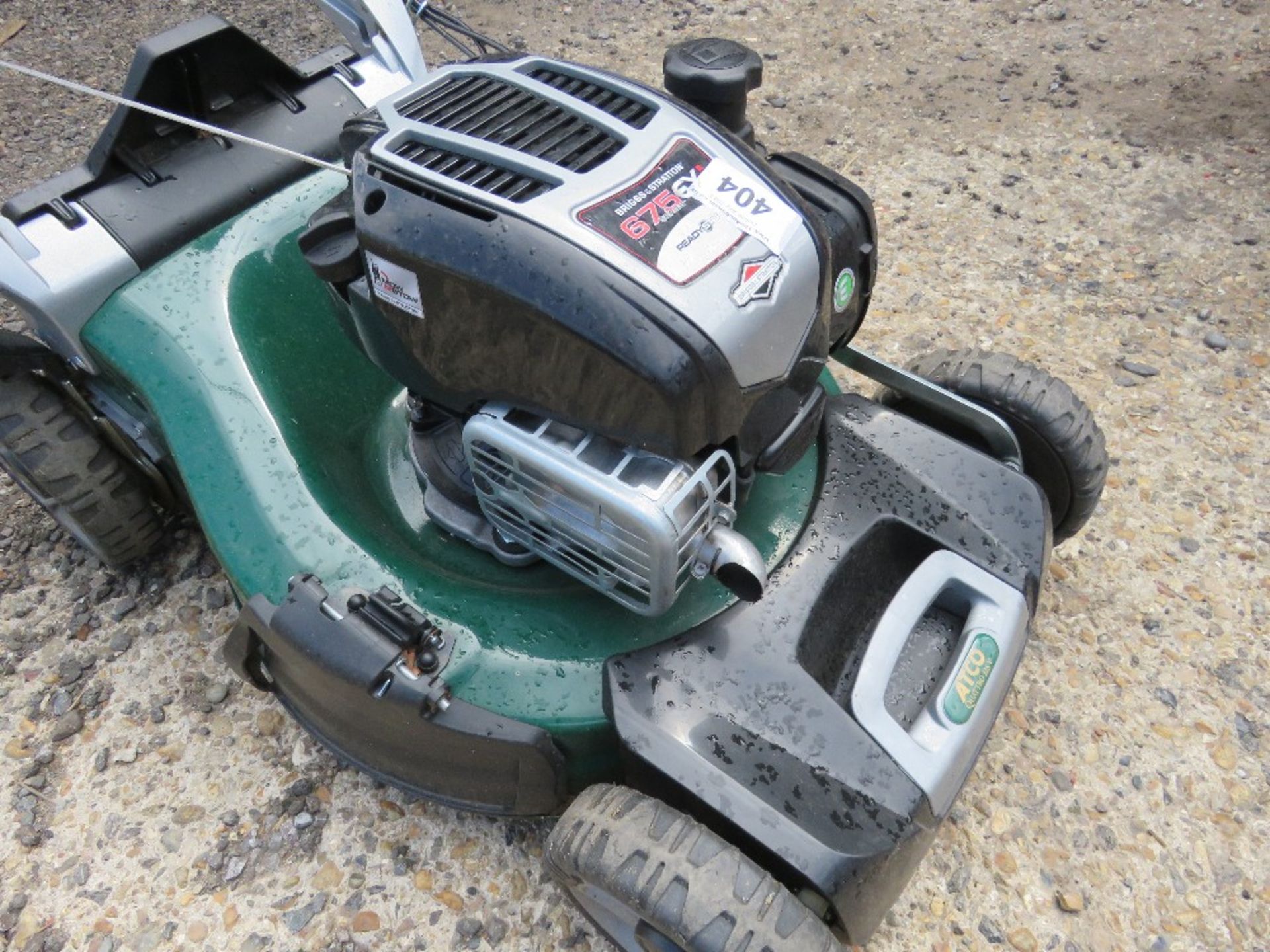 ATCO PETROL LAWNMOWER, NO COLLECTOR. THIS LOT IS SOLD UNDER THE AUCTIONEERS MARGIN SCHEME, THEREF - Image 3 of 4