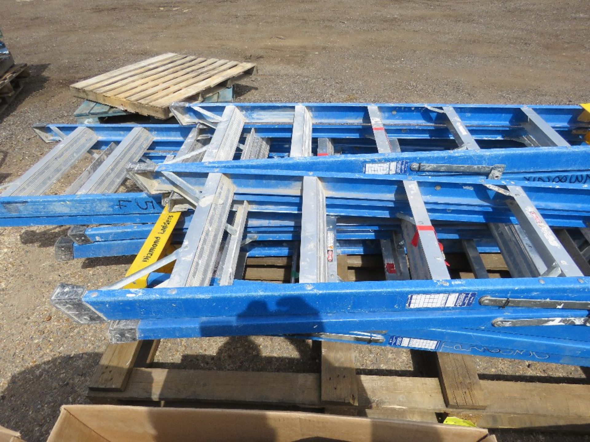 6 X SETS OF GRP STEP LADDERS. - Image 6 of 7