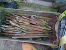 BIN OF BREAKER STEEL POINTS. THIS LOT IS SOLD UNDER THE AUCTIONEERS MARGIN SCHEME, THEREFORE NO V