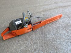 HUSQVARNA 61 PETROL CHAINSAW. NEEDS NEW TRIGGER UNIT FITTING. THIS LOT IS SOLD UNDER THE AUCTIONE