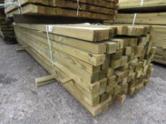 LARGE PACK OF UNTREATED TIMBER BATTENS: 1.83M LENGTH X 45MM X 55MM APPROX. (TOTAL COUNT 140NO APPRO