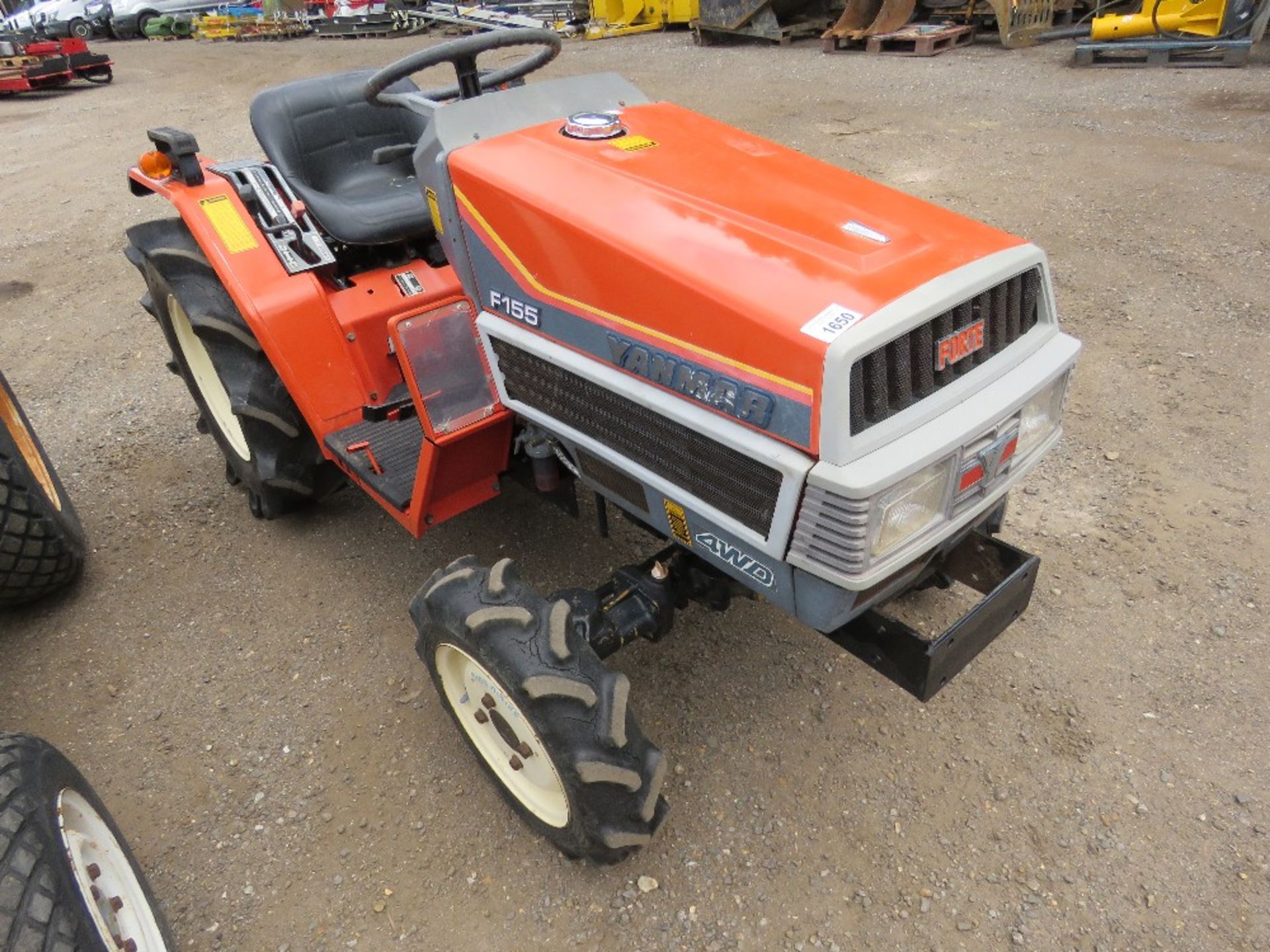 YANMAR F155 4WD COMPACT AGRICULTURAL TRACTOR WITH REAR LINK ARMS. WHEN TESTED WAS SEEN TO DRIVE, ST