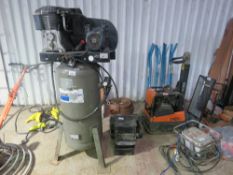LARGE UPRIGHT COMPRESSOR, 3 PHASE, WORKING WHEN REMOVED BUT SWITCH UNIT REQUIRES ATTENTION.
