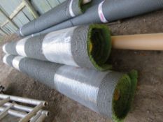 3 X ROLLS OF ASTRO TURF ARTIFICIAL GRASS, 3-4METRE WIDTH ROLLS APPROX. THIS LOT IS SOLD UNDER THE