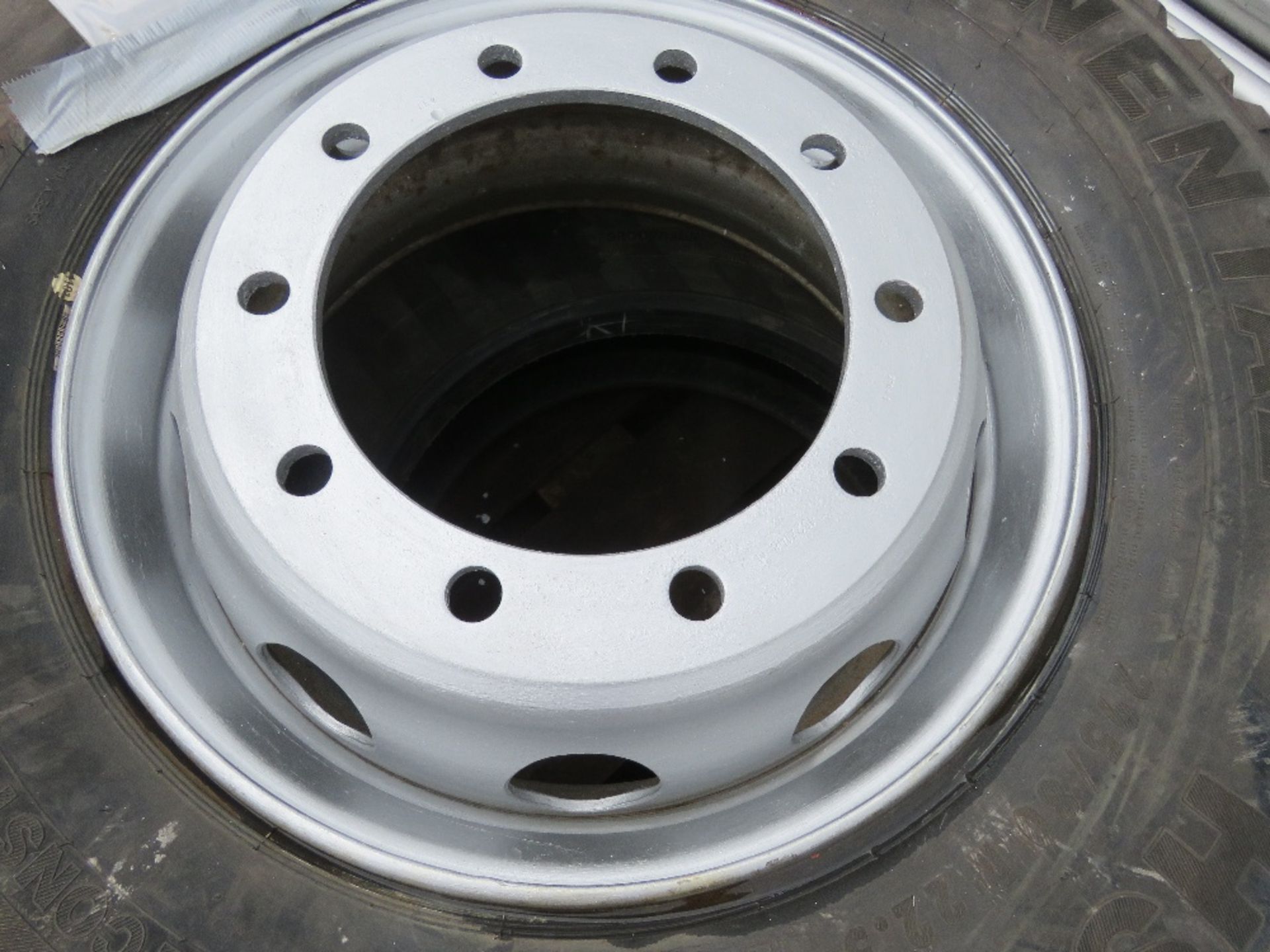 2NO LORRY WHEELS AND TYRES, 295/80R22.5 SIZE. THIS LOT IS SOLD UNDER THE AUCTIONEERS MARGIN SCHEM - Image 2 of 4