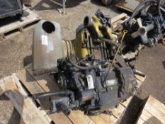DEUTZ 2 CYLINDER ENGINE WITH HYDRAULIC PUMP FITTED. THIS LOT IS SOLD UNDER THE AUCTIONEERS MARGIN