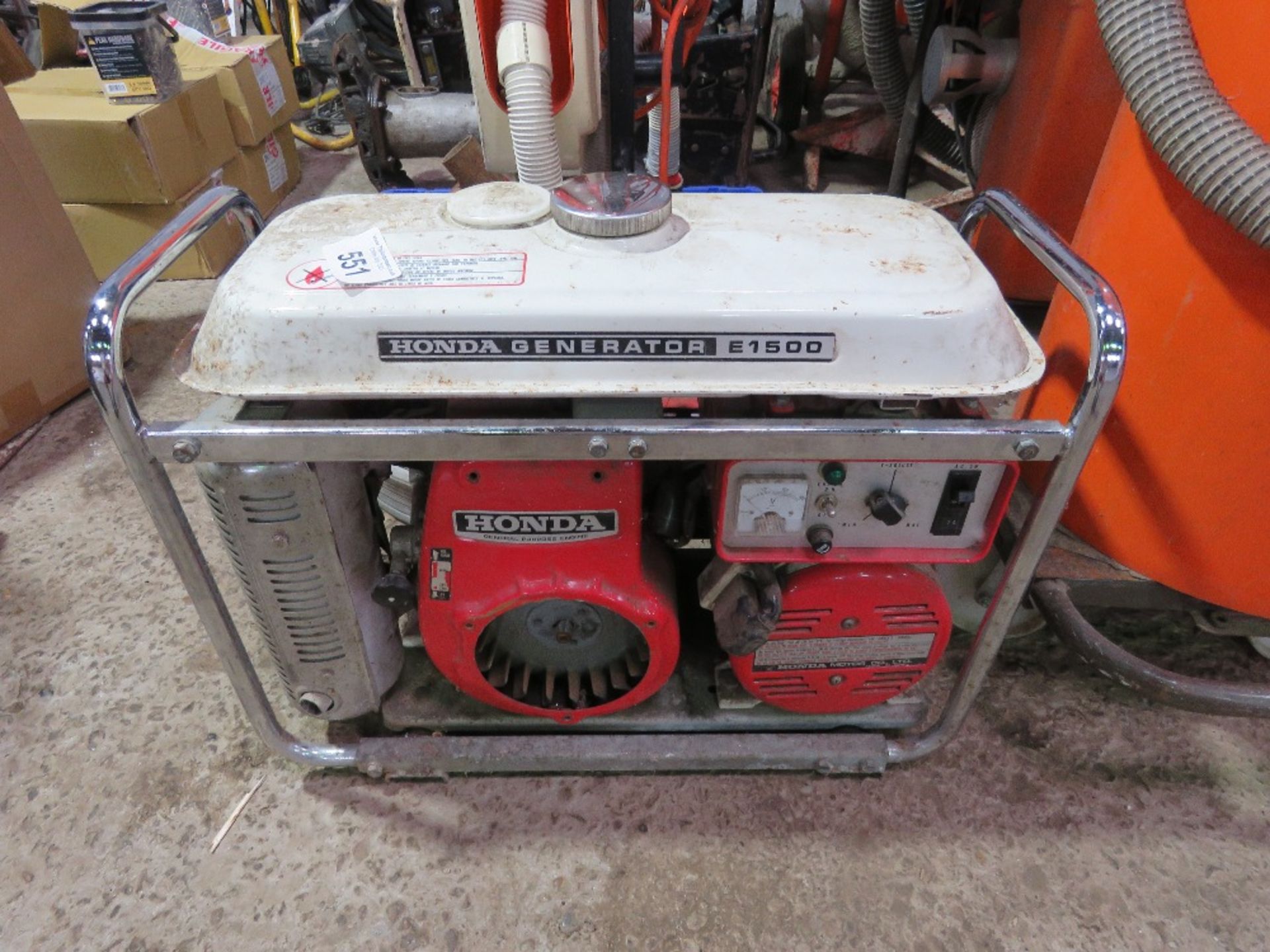 HONDA E1500 PETROL ENGINED GENERATOR.