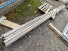 BUNDLE OF 40MM DIAMETER HAND RAILS/ROUND POLES, 14FT LENGTH APPROX THIS LOT IS SOLD UNDER THE AUC