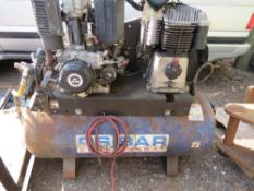 PSIBAR ROBIN ENGINED COMPRESSOR WITH VAN MOUNTING FRAME. SUITABLE FOR TYRE FITTER ETC. SEEN RUNNING