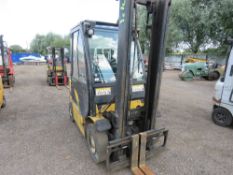 YALE 2 TONNE GDP20 DIESEL FORKLIFT TRUCK WITH CAB. 2007 BUILD. 2 STAGE MAST AND SIDE SHIFT. WHEN TES