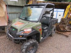 POLARIS RANGER DIESEL RTV BUGGY REG:EU68 EOY. FRONT AND REAR SCREENS AND ROOF. 2018 WITH V5. WHEN TE