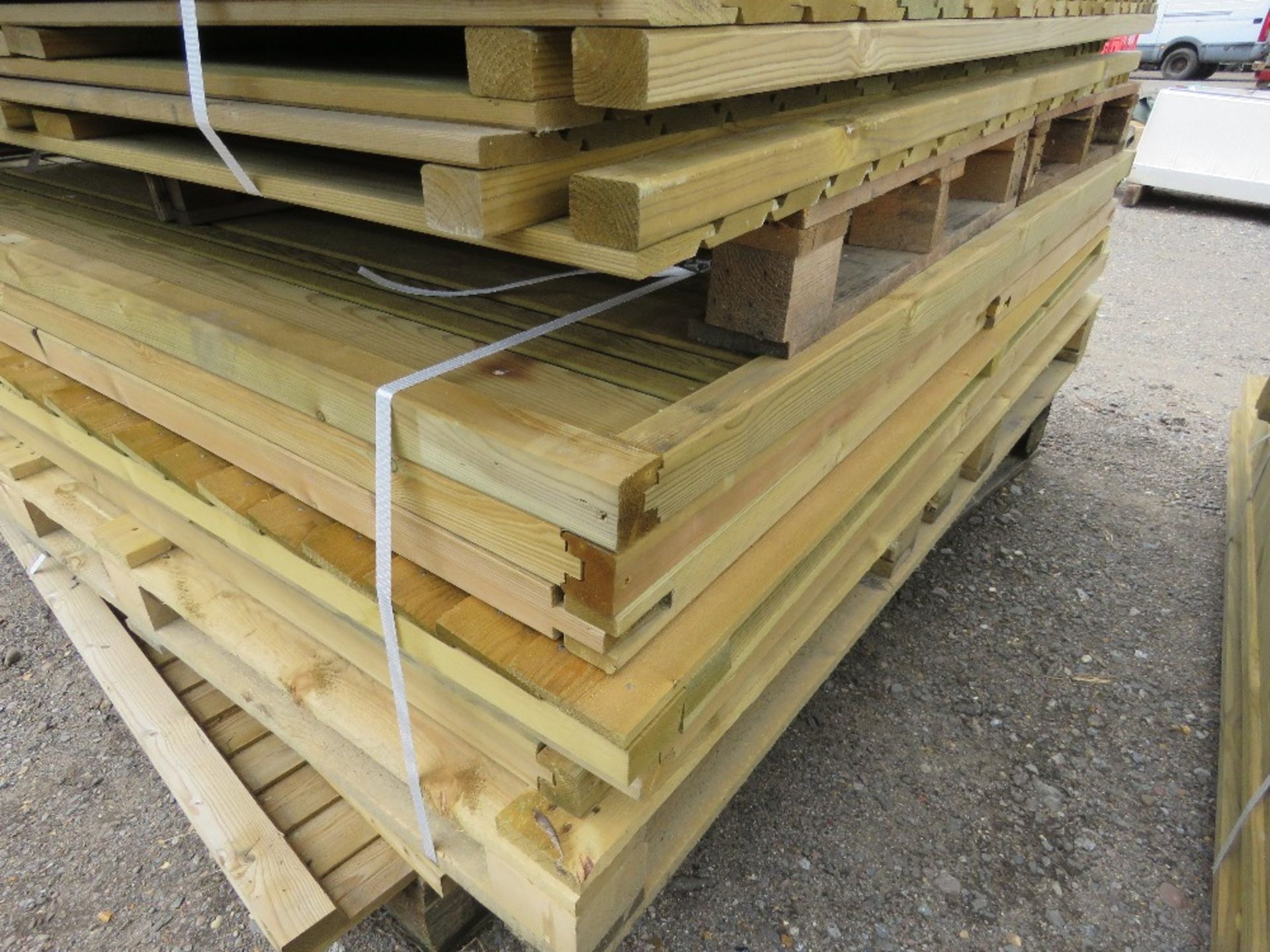 STACK OF ASSORTED WOODEN FENCING PANELS, 20NO APPROX. - Image 8 of 9