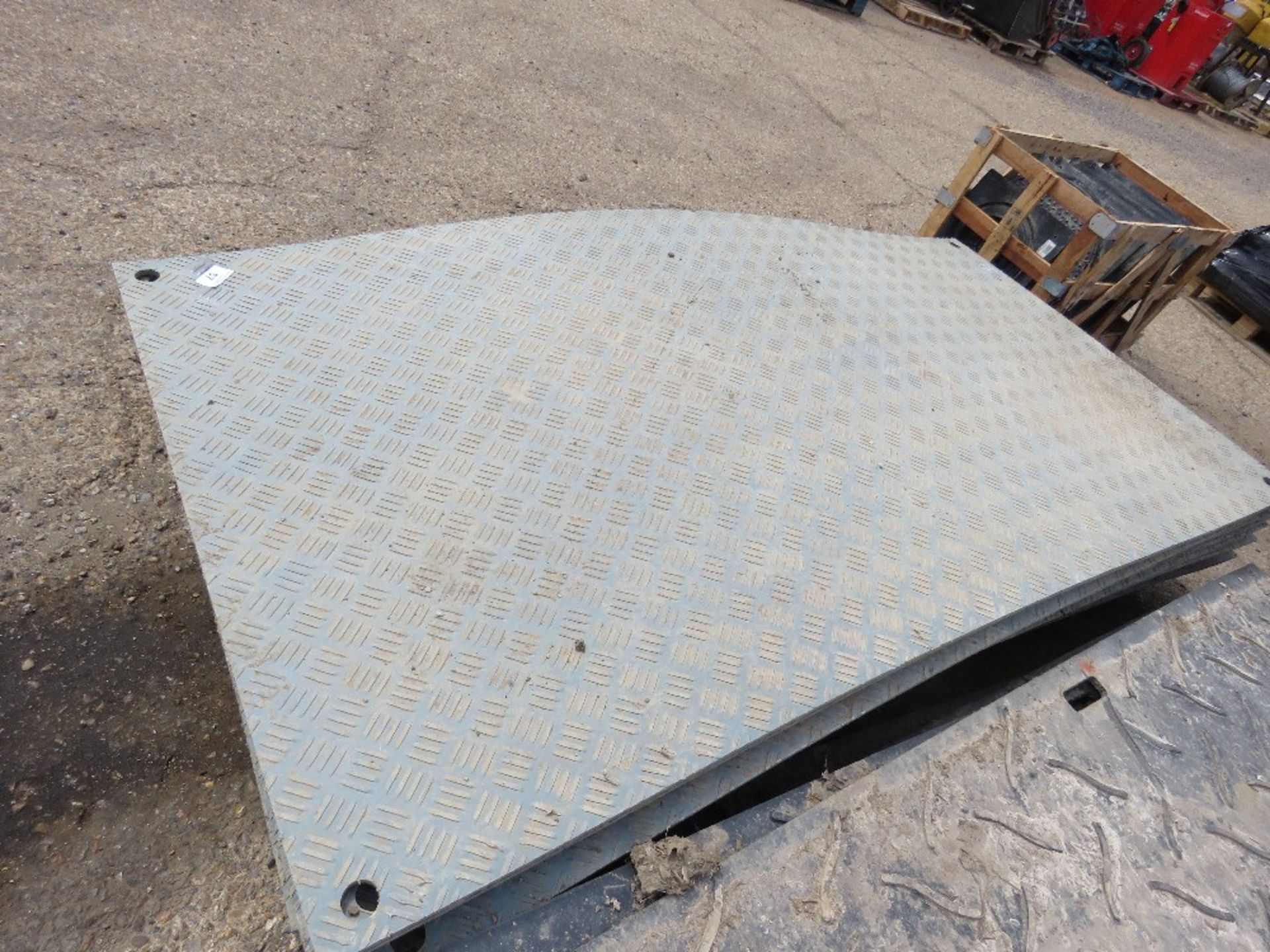 STACK OF GREY TRACK MATS, 10MM THICKNESS: 21NO APPROX @ 1.25M X 2.5M. DIRECT FROM LOCAL DEPOT CLOSU - Image 6 of 6