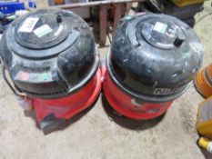 2 X NUMATIC 110VOLT VACUUM CLEANERS. SOURCED FROM COMPANY LIQUIDATION. THIS LOT IS SOLD UNDER THE AU