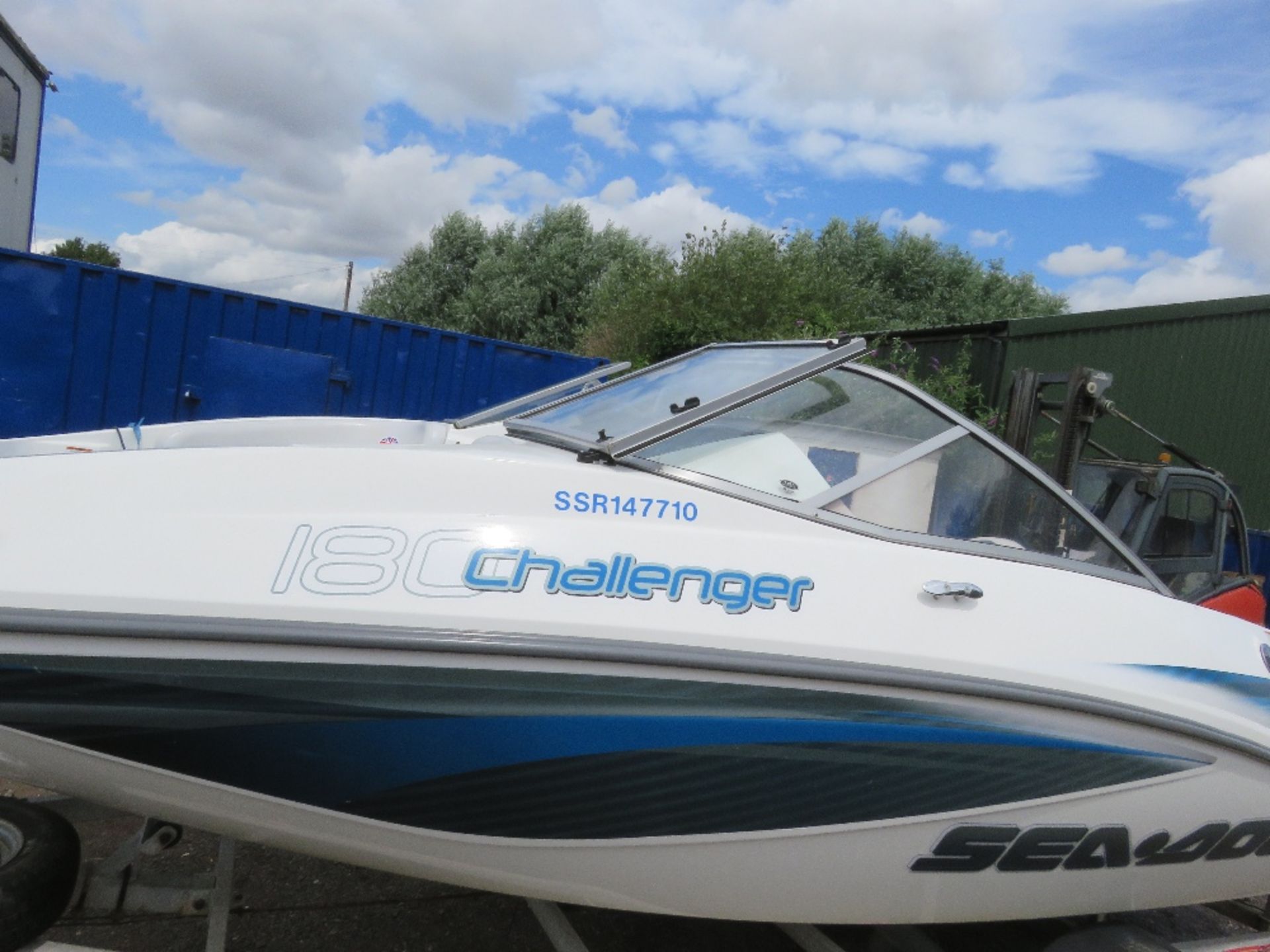 ON SALE!!!...SEADOO CHALLENGER 180 JET BOAT ON TRAILER. POWERED BY ROTAX 215HP 4-TEC ENGINE - Image 4 of 23