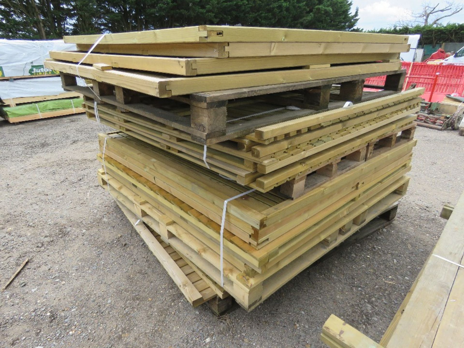 STACK OF ASSORTED WOODEN FENCING PANELS, 20NO APPROX. - Image 3 of 9