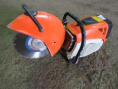 STIHL TS700 HEAVY DUTY PETROL SAW WITH BLADE.