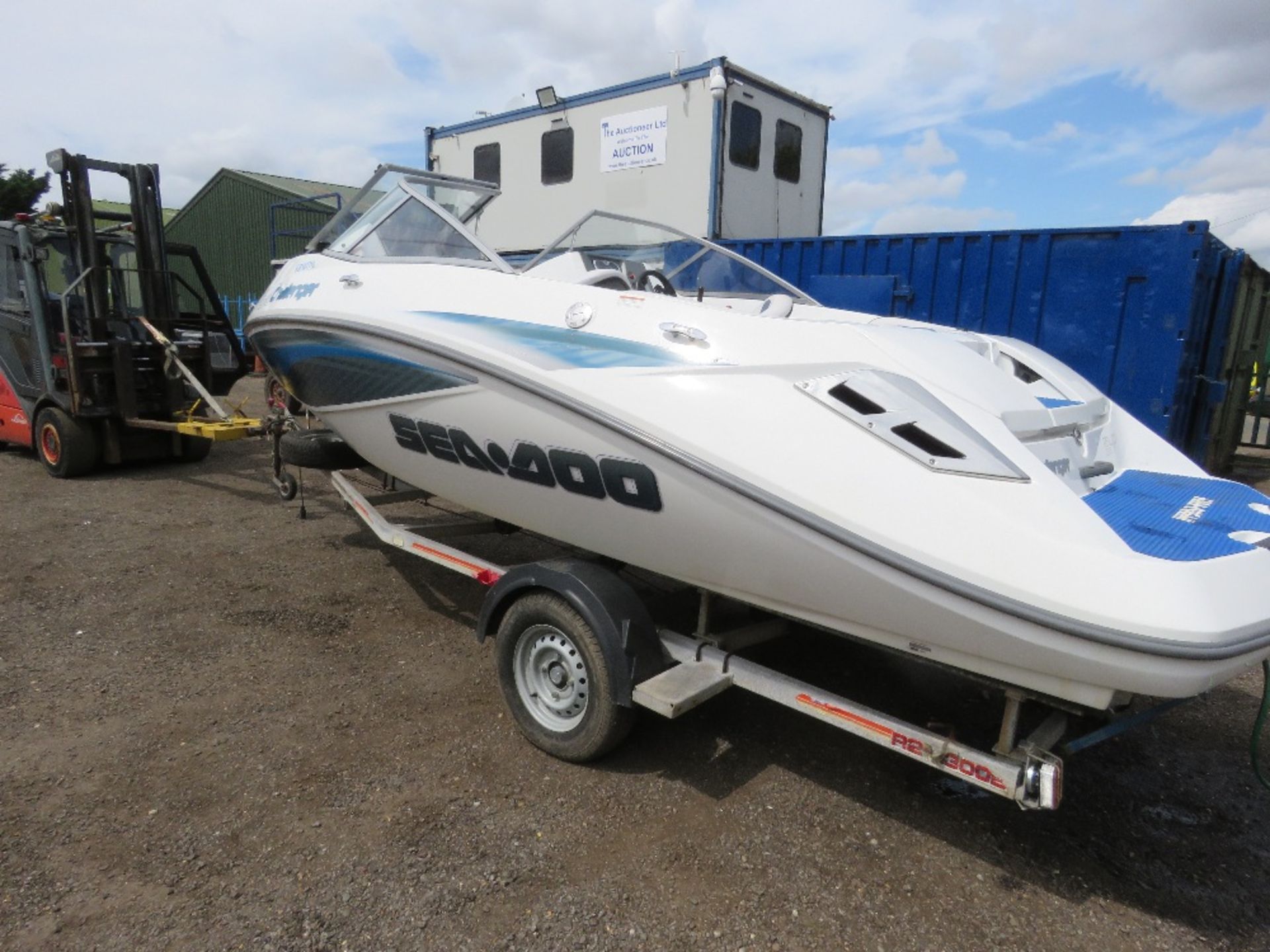 ON SALE!!!...SEADOO CHALLENGER 180 JET BOAT ON TRAILER. POWERED BY ROTAX 215HP 4-TEC ENGINE - Image 5 of 23