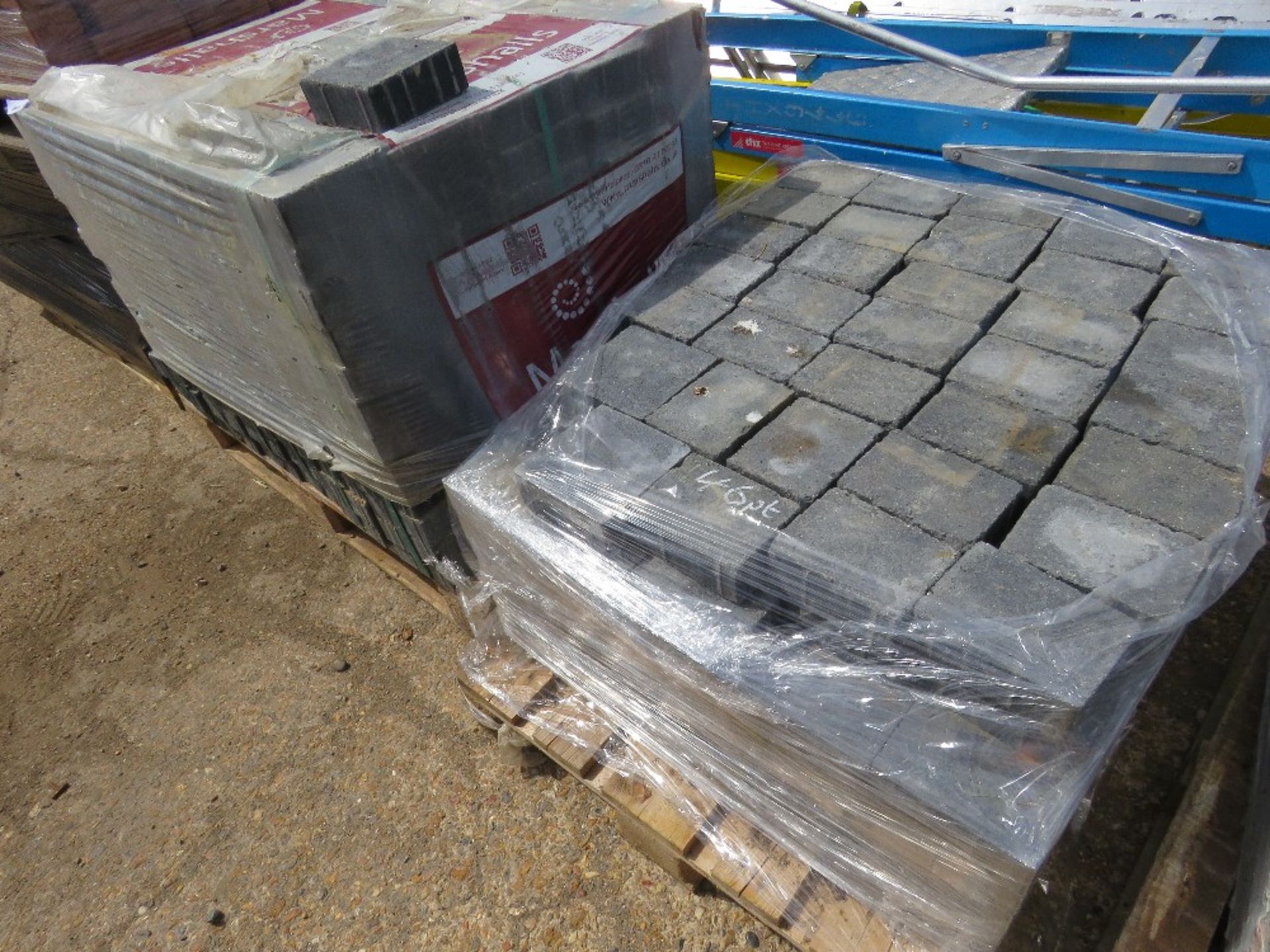 2 X PALLETS OF MARSHALL GREY PAVERS.