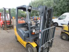 JUNGEINRICH TFG 320 GAS POWERED FORKLIFT TRUCK 4811 REC HOURS. SN;FN348892. WHEN TESTED WAS SEEN TO
