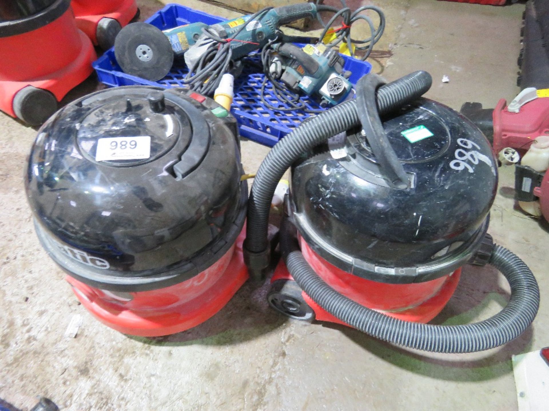 2 X NUMATIC 110VOLT VACUUM CLEANERS. SOURCED FROM COMPANY LIQUIDATION. THIS LOT IS SOLD UNDER THE AU - Image 2 of 3