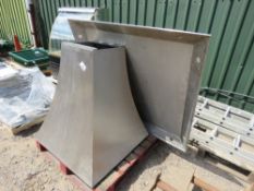 LARGE EXTRACTOR HOOD CANOPY PLUS A SURROUND UNIT. THIS LOT IS SOLD UNDER THE AUCTIONEERS MARGIN S