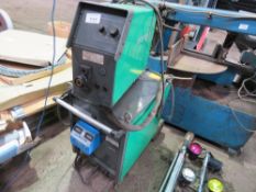 MIGATRONIC MIG 385 MIG WELDER WITH WIRE FEED HEAD PLUS CALIMETER UNIT.