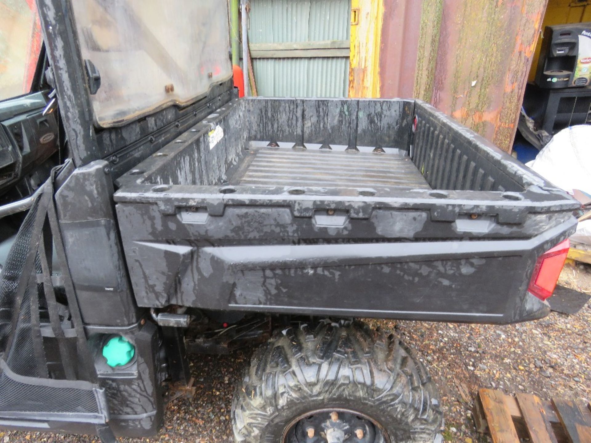 POLARIS RANGER DIESEL RTV BUGGY REG:EU68 EOY. FRONT AND REAR SCREENS AND ROOF. 2018 WITH V5. WHEN TE - Image 7 of 12