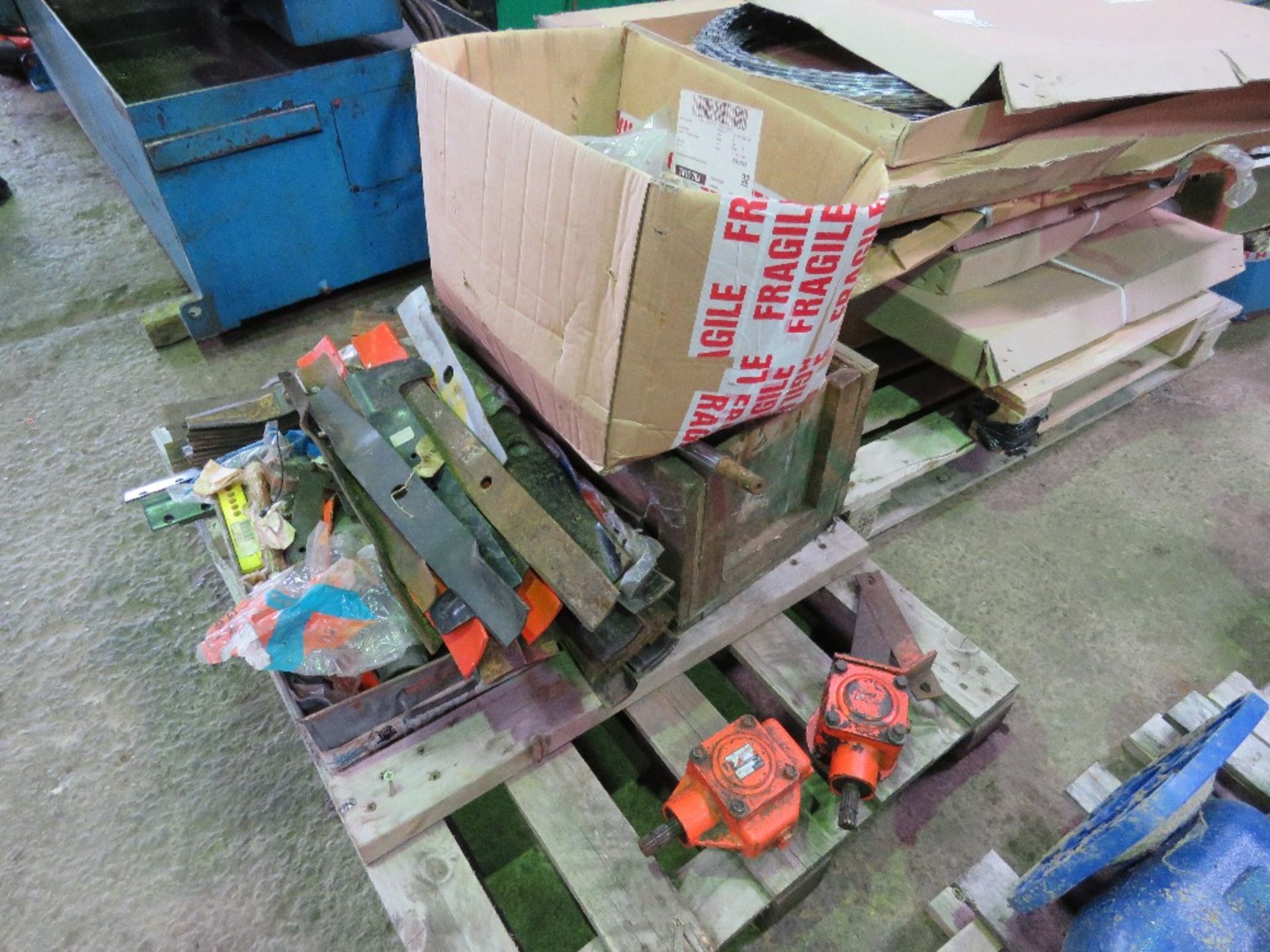 LARGE QUANTITY OF ASSORTED MOWER SPARES. THIS LOT IS SOLD UNDER THE AUCTIONEERS MARGIN SCHEME, TH