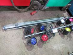 DISCO LIGHT SET WITH STAND. THIS LOT IS SOLD UNDER THE AUCTIONEERS MARGIN SCHEME, THEREFORE NO VA