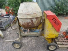 WINGET DIESEL ENGINED SITE MIXER. WHEN TESTED WAS SEEN TO START AND RUN. LISTER FLAT TOP ENGINE WITH
