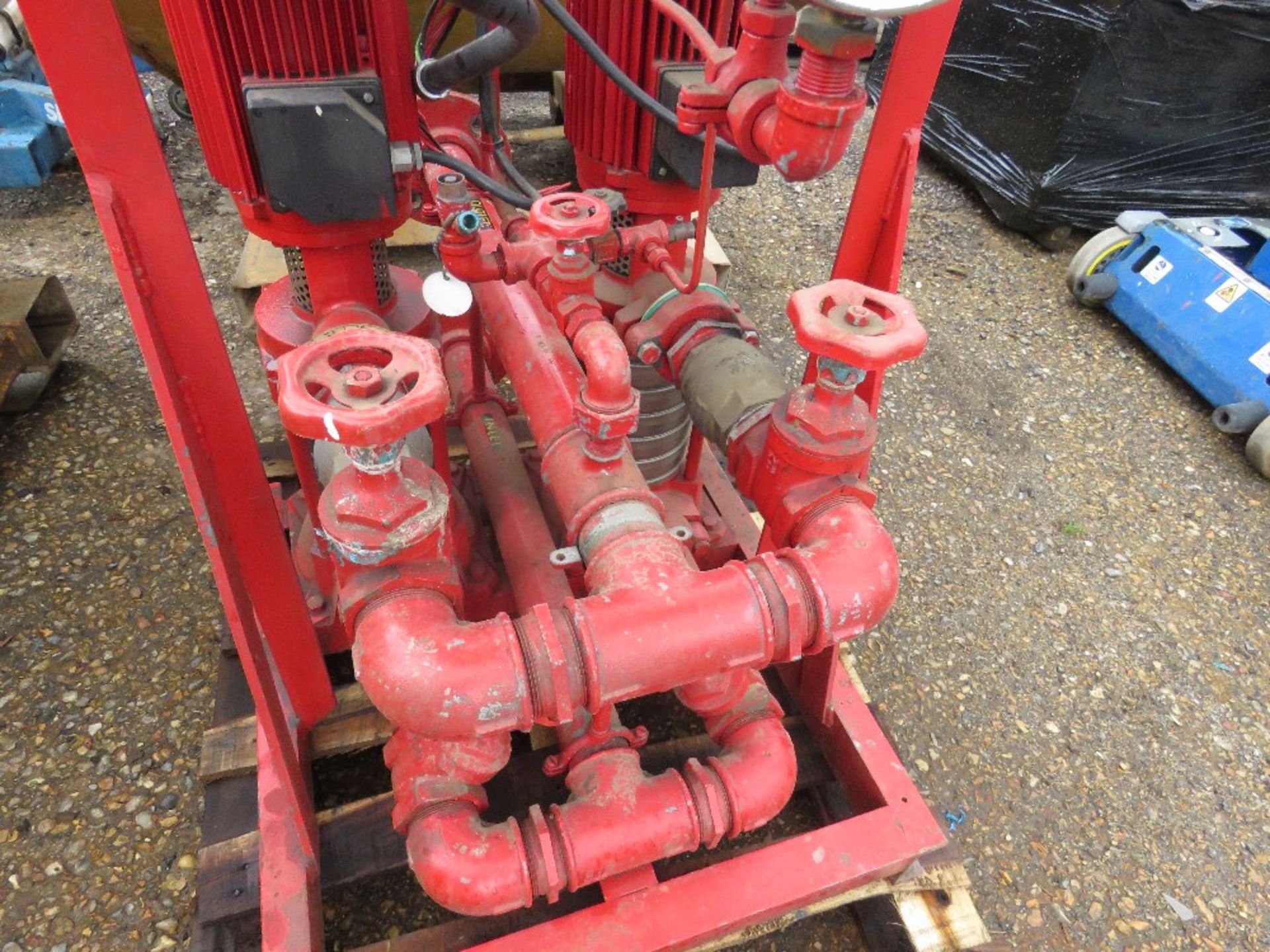 PULLEN SERIES E FIRE PAK TWIN PUMP WATER PUMP UNIT WITH CONTROL PANEL. THIS LOT IS SOLD UNDER TH - Image 7 of 7