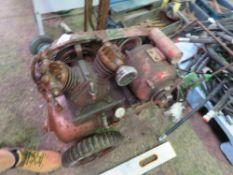 OLD WORKSHOP 240VOLT COMPRESSOR. THIS LOT IS SOLD UNDER THE AUCTIONEERS MARGIN SCHEME, THEREFORE