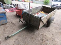 SINGLE AXLED TRAILER FOR QUAD OR BUGGY OFF ROAD USE. THIS LOT IS SOLD UNDER THE AUCTIONEERS MARGI